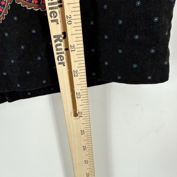 Edme Esyllte Antropologie Womens Pencil Skirt Corduroy Paisley Multicolor 6 - Picture 4 of 9